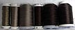 Brown & Drab Silk Thread on Spool